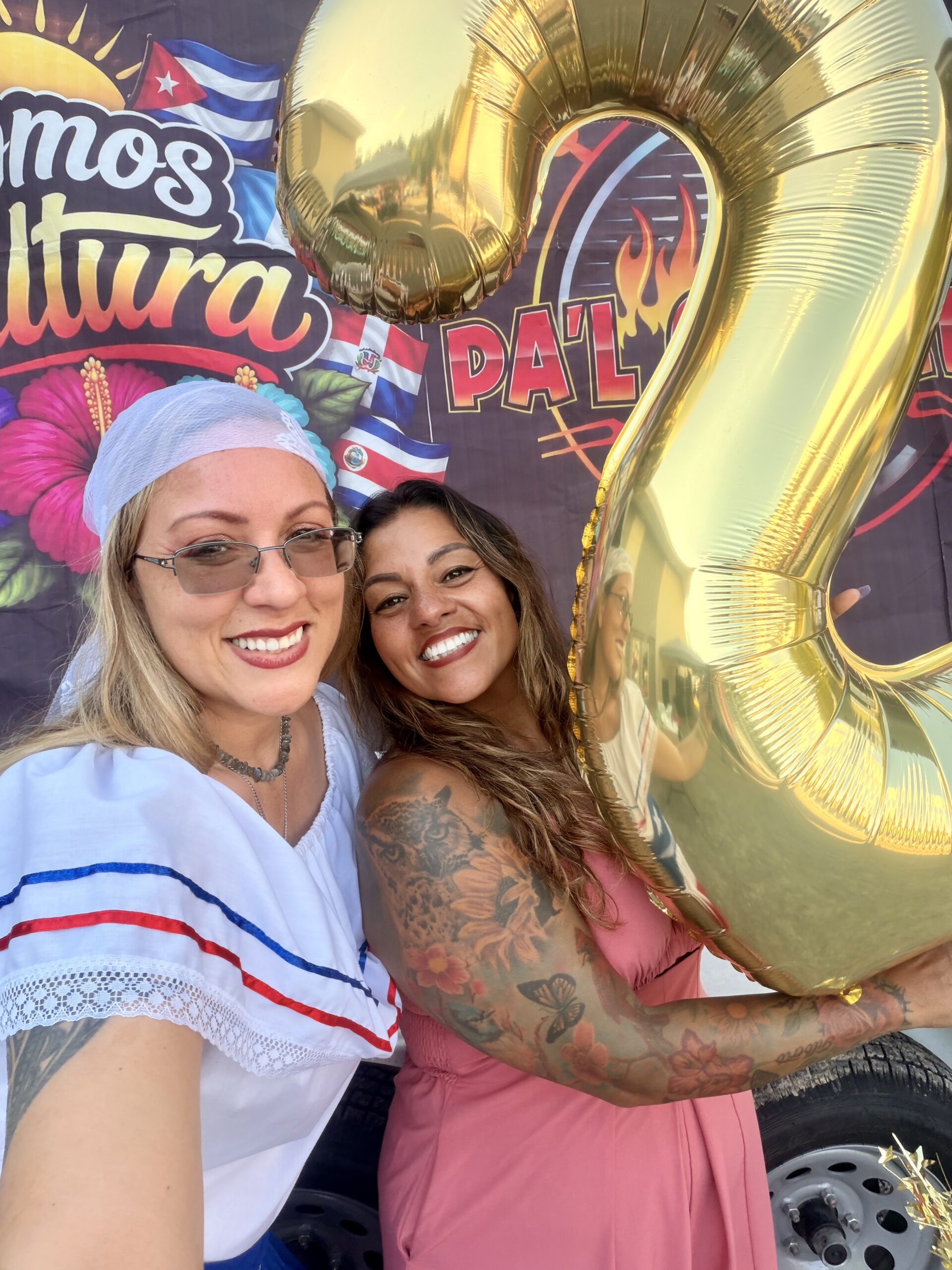 Marié y Marisol en un evento de Somos Cultura